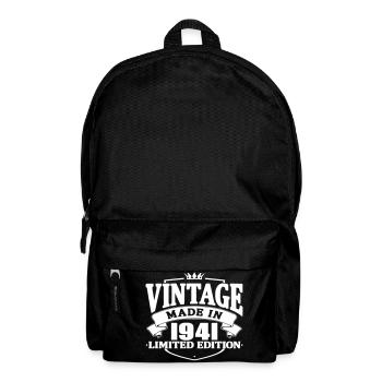 Jahrgang 1941 - Rucksack - Schwarz - Vorne