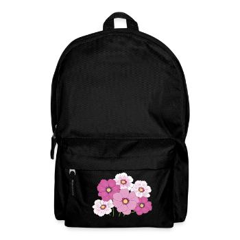 Blumen - Rucksack - Schwarz - Vorne