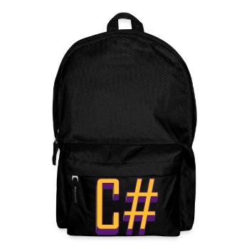Programmiersprachen: C # / C sharp (Classic) - Rucksack - Schwarz - Vorne