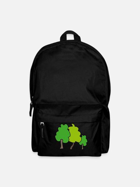 trees - Backpack - black