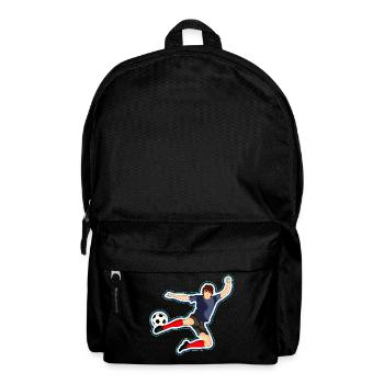 Fussballspieler - Rucksack - Schwarz - Vorne