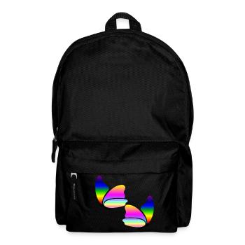 Papillon arc-en-ciel - Sac à dos - noir - Devant