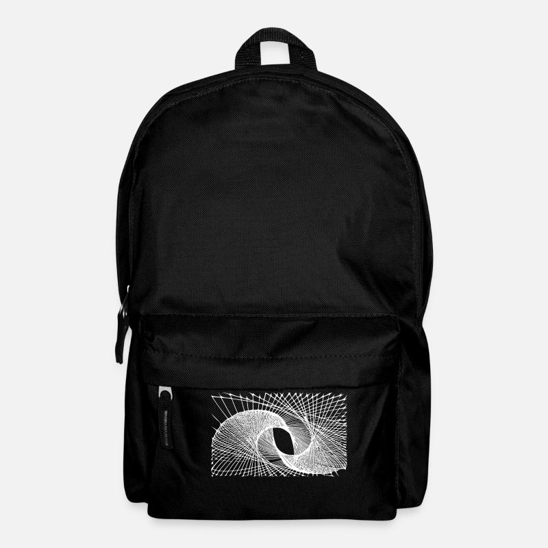 Geometrische Linien - Rucksack - Schwarz