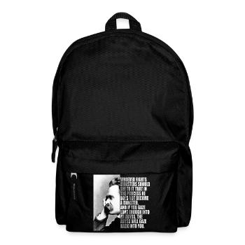 NIETZSCHE PHRASE - Sac à dos - noir - Devant