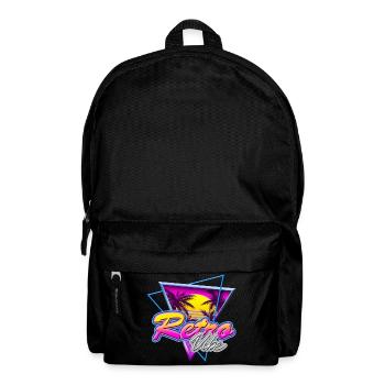 Retro Vibe - Nostalgie Neon Vapor Wave Palm Sunset - Rucksack - Schwarz - Vorne