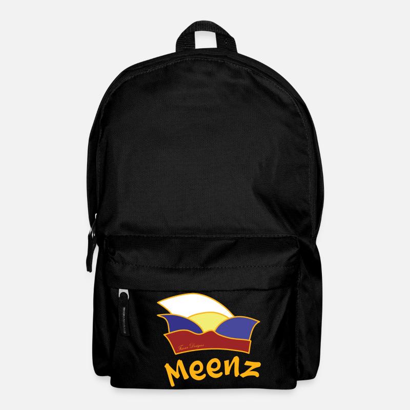Meenz, Mainz mit Narrenkappe, Helau Fastnacht - Rucksack - Schwarz