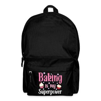 Backen Bäcker Bäckerin - Rucksack - Schwarz - Vorne