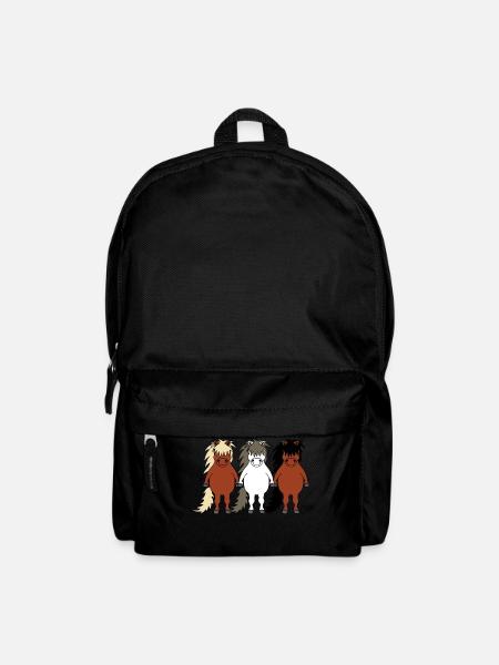 Islandpferdchen - Rucksack - Schwarz