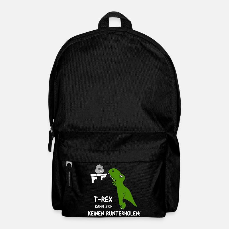 T Rex kann sich keinen runterholen - Rucksack - Schwarz