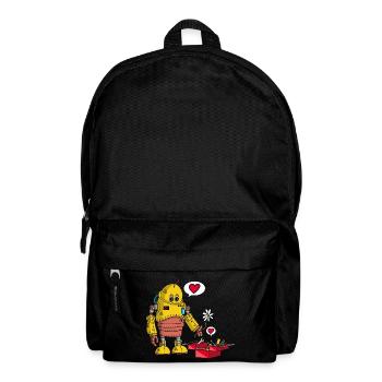 Robot in love - Backpack - black - Front