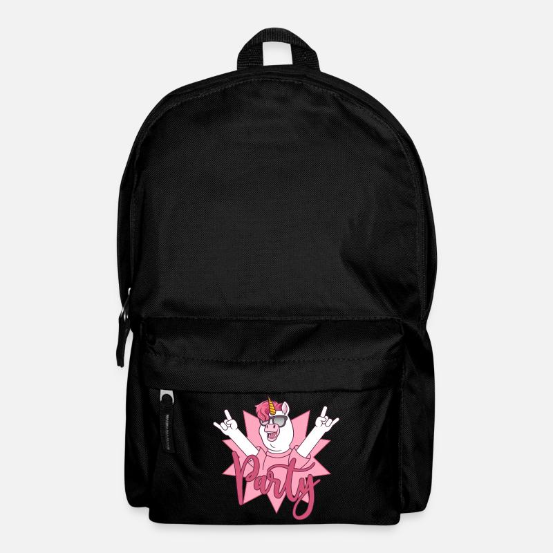 Party Einhorn  - Rucksack - Schwarz