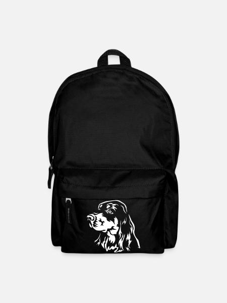 Gordon Setter Kopf "Black Edition" - Rucksack - Schwarz