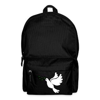 Taube des Friedens - Rucksack - Schwarz - Vorne