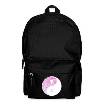 yin yang - Rucksack - Schwarz - Vorne