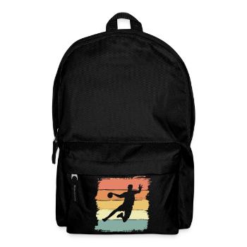Handball retro vintage Handballer - Rucksack - Schwarz - Vorne