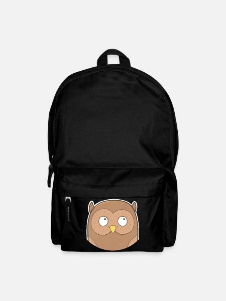 Eule - Rucksack - Schwarz