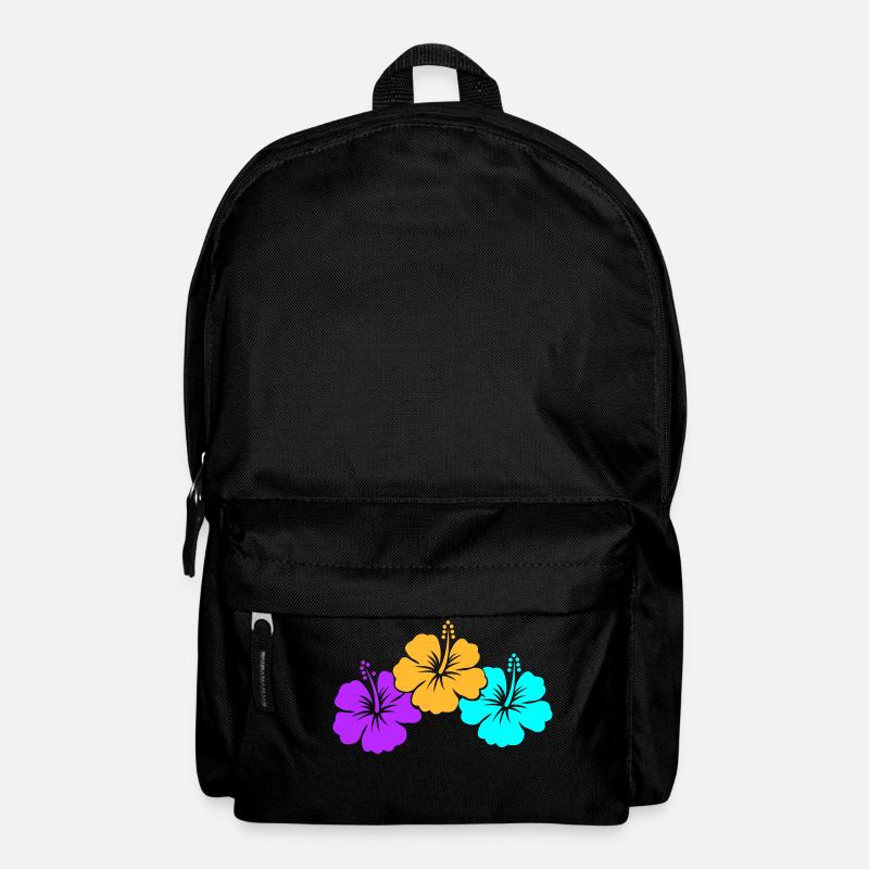 hibiskus - Rucksack - Schwarz