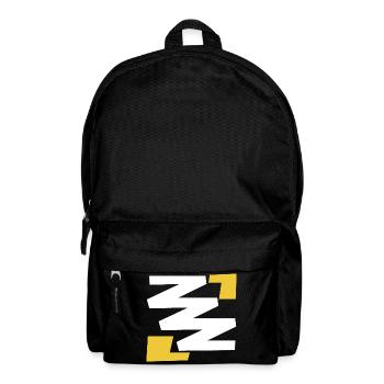 Basic simple digital art emblem with Z - Backpack - black - Front