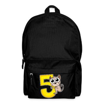 5 Birthday 5 years old with animal motif - five - Backpack - black - Front