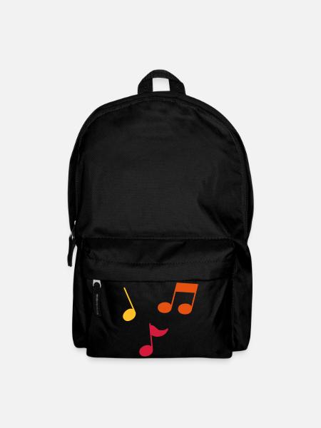 Musiknoten – 3 Farben - Rucksack - Schwarz
