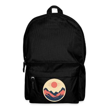 Mountains in sunshine - Backpack - black - Front