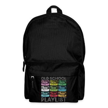 Rainbow Cassette Grid Print - Backpack - black - Front