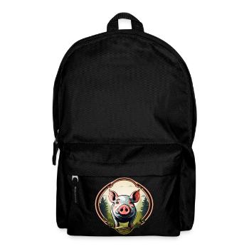 Lucky Pig - Backpack - black - Front