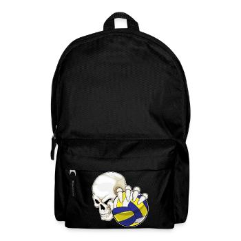 Totenkopf Volleyballspieler Volleyball - Rucksack - Schwarz - Vorne