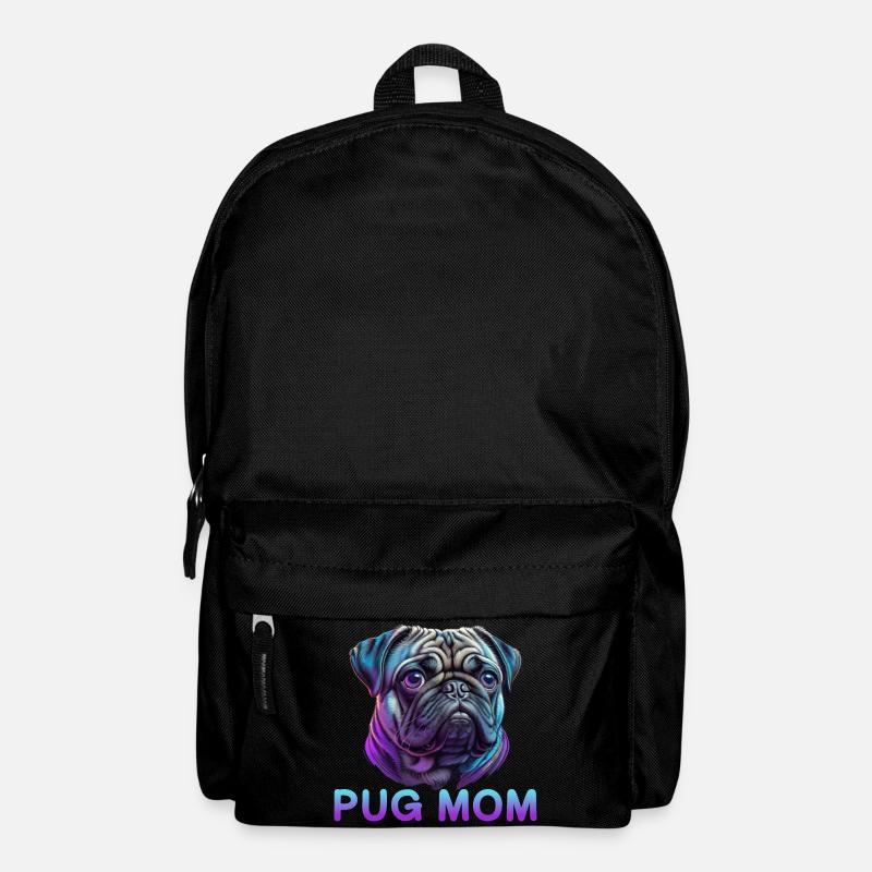 Mops Mom - Rucksack - Schwarz