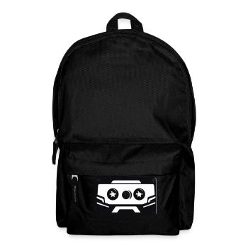 Résonance rétro : Vintage Cassette Tape Art - Sac à dos - noir - Devant