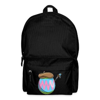 Œuf de Pâques Peinture de Pâques - Sac à dos - noir - Devant