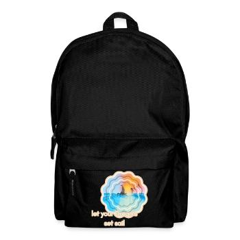 Motif de vacances pour les marins - Sac à dos - noir - Devant