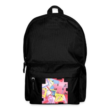 Stadt - Rucksack - Schwarz - Vorne
