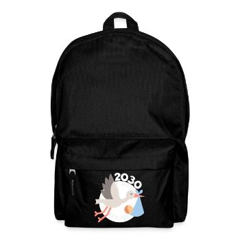 Cigogne avec bébé 2030 - Sac à dos - noir - Devant
