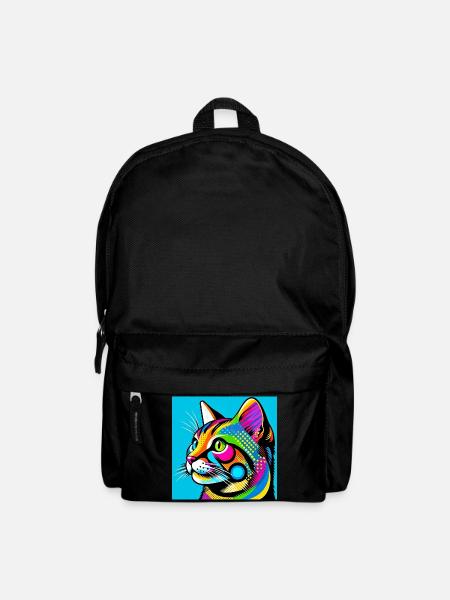 Chat Pop Art - Sac à dos - noir