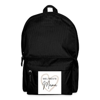 Weltbeste Mama - Rucksack - Schwarz - Vorne