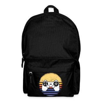 Gamer Retro Sunset Gaming - Rucksack - Schwarz - Vorne
