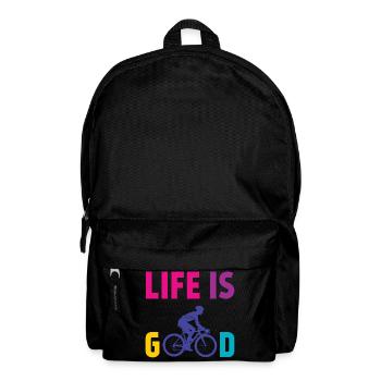 Cycling - Life is Good - Backpack - black - Front