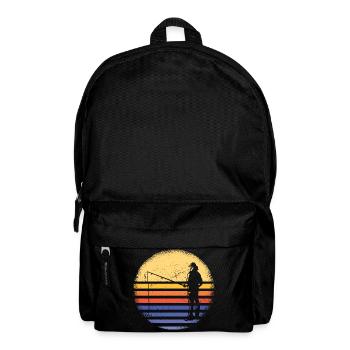 Fisher Retro Sunset Fishing - Backpack - black - Front
