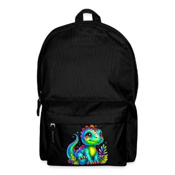 Dinosaurier - Rucksack - Schwarz - Vorne