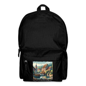 Colmar Altstadt Charme & Kolonialstil Architektur - Rucksack - Schwarz - Vorne