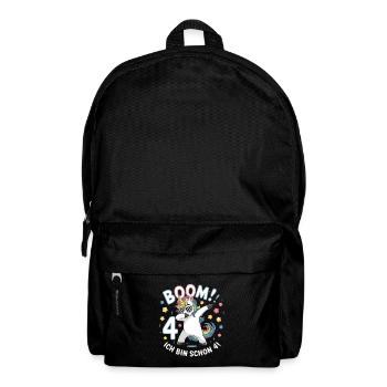 Boom! Ich bin 4 - Einhorn - Rucksack - Schwarz - Vorne
