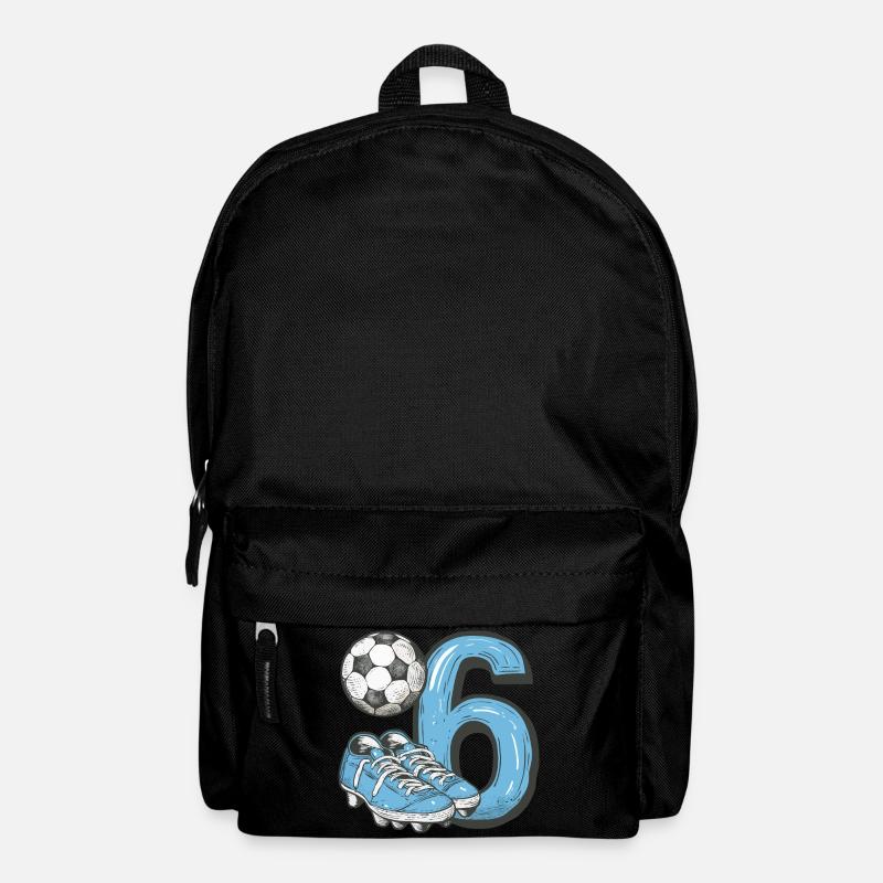 Fussball 6 Jahre - Rucksack - Schwarz