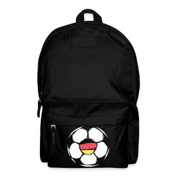 Team Deutschland Fußball Illustration Ball Symbol - Rucksack - Schwarz - Vorne