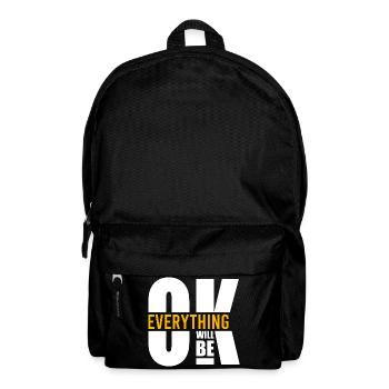 Tout ira bien Motivation - Sac à dos - noir - Devant