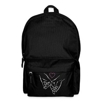 Hands Holding Love Heart - Backpack - black - Front