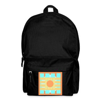  Farbenspiele Muster Design - Rucksack - Schwarz - Vorne