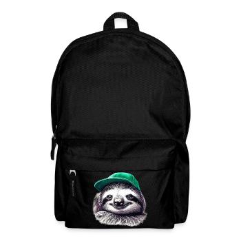 Faultier - Rucksack - Schwarz - Vorne
