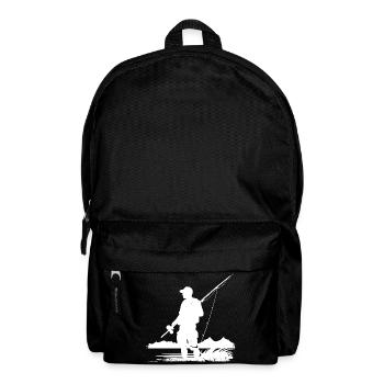 Angeln Zeichnung - Rucksack - Schwarz - Vorne