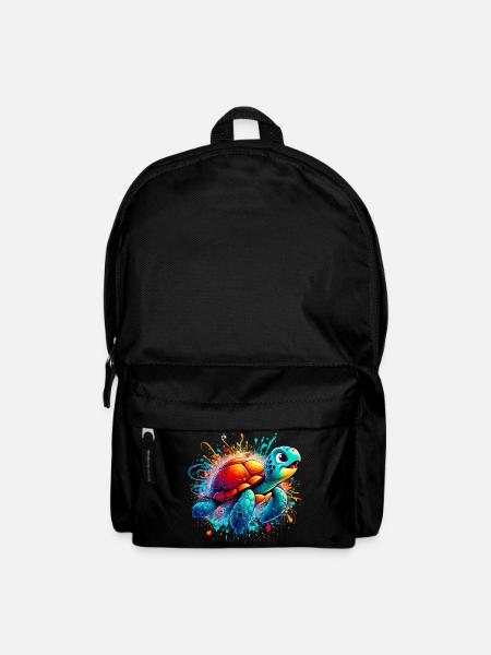 Schildkröte - Rucksack - Schwarz